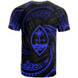Guam Polynesian Custom Personalised T-Shirt - Blue Tribal Wave - BN12
