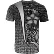 Fiji Polynesian Custom Personalised T-Shirt White - Turtle with Hook