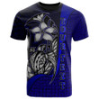 American Samoa Polynesian Custom Personalised T-Shirt Blue - Turtle with Hook - BN11