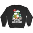 Canada - Christmas Is Here T-Shirt J1 Crewneck Sweatshirt / Black S T-Shirts