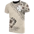 Wallis and Futuna T-Shirt The Beige Hibiscus A7
