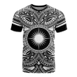 Marshall Islands All T-Shirt - Marshall Islands Coat Of Arms Polynesian White Black Bn10