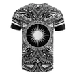 Marshall Islands All T-Shirt - Marshall Islands Coat Of Arms Polynesian White Black Bn10