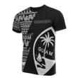Guam All Over T-Shirt - Guam Coat Of Arms Chamorro Pattern Black Style - BN12