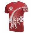 Wallis and Futuna T-Shirt Turtle - Wave Polynesian Style
