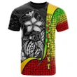 Fiji Polynesian Custom Personalised T-Shirt Reggae Coat Of Arm - Turtle with Hook - BN11