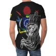 Cook Islands T-Shirt - Lion with Crown (Women's/Men's) A7