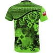 Tonga Fluo Vert Coat Of Arms T-Shirt | High Quality | Hot Sale