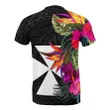 Wallis And Futuna T-Shirt - Hibiscus Polynesian Pattern - BN39