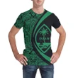 Guam Coat Of Arms T-Shirt - Circle Style - Green J9