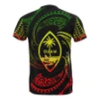Guam Polynesian T-Shirt - Reggae Tribal Wave - BN12