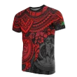 Vanuatu Polynesian T-shirt - Red Turtle