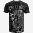 Tonga Polynesian T-Shirt - Turtle Hibiscus Black - Bn39