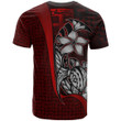 Fiji Polynesian T-Shirt Red- Turtle with Hook
