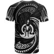 Vanuatu Polynesian Custom Personalised T-Shirt - White Tribal Wave - Bn12