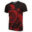 American Samoa T-Shirt - Red - Turtle Style J9