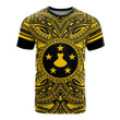 Austral Islands All T-Shirt - Austral Islands Coat Of Arms Polynesian Gold Black Bn10