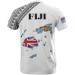 Fiji Map T-Shirt White A5