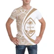 Guam Coat Of Arms T-Shirt - Circle Style - Gold J9