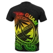 Guam T-Shirt Rugby Version Turtle Polynesian Rasta TH4