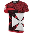 Wallis And Futuna Red Cross T-Shirt | Special Design | rugbylife