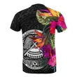American Samoa T-Shirt - Hibiscus Polynesian Pattern - BN39