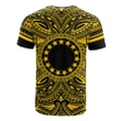 Cook Islands All T-Shirt - Cook Islands Coat Of Arms Polynesian Gold Black Bn10