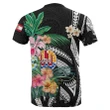 Tahiti T-Shirt Tahitian Polynesian Coat Of Arms Hibiscus TH5