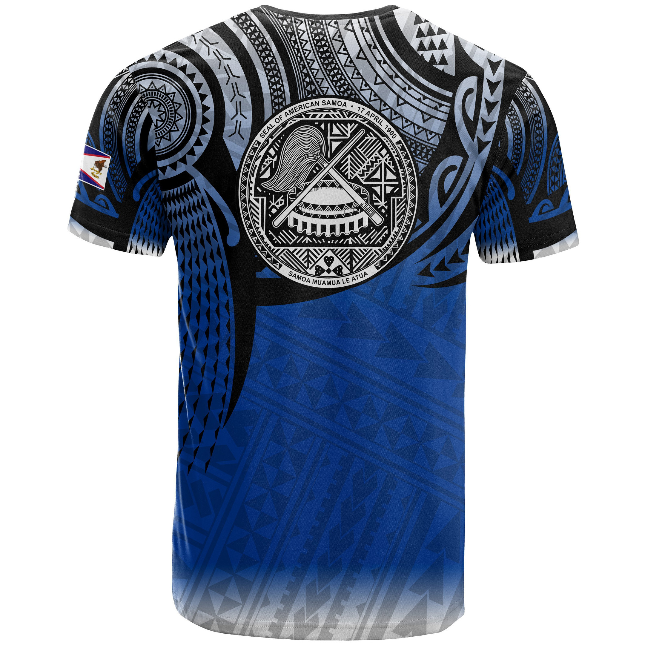 American Samoa Polynesian T-Shirt - Tattoo Pattern - BN12