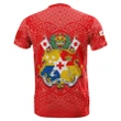 Tonga Rugby T-Shirt Polynesian With Coat Of Arms Style TH4