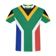 South Africa Flag All Over Print T-Shirt A3 S / Men Polyester - T-Shirts