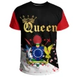 Cook Islands T-Shirt Queen - Valentine Couple A7