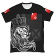 Wallis and Futuna T-Shirt - Lion with Crown (Women's/Men's) | Unisex Clothing