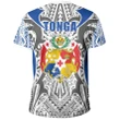 Tonga T-Shirt - Kingdom Of Tonga Tee White Blue J0