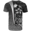 Marshall Islands Polynesian T-Shirt White - Turtle with Hook