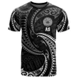 American Samoa Polynesian All Over T-Shirt - White Tribal Wave