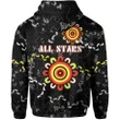 (Custom Personalised) All Stars Hoodie Black Indigenous Back | Rugbylife.co