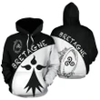 Brittany Hoodie - Celtic Triskelion - Rugby Bretagne Stoat Ermine