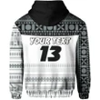 (Custom Personalised) Fiji Rugby Hoodie Impressive Version Back - Custom Text and Number | Rugbylife.co