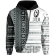 (Custom Personalised) Fiji Rugby Hoodie Impressive Version Front - Custom Text and Number | Rugbylife.co