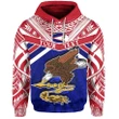(Custom Personalised) American Samoa Rugby Hoodie Eagle Flag Front | Rugbylife.co