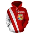 Tonga Hoodie - Red by rugbylife for Men and Women