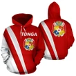 Tonga Hoodie - Red by rugbylife for Men and Women