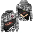 (Custom Personalised) Rewa Rugby Union Fiji Hoodie Special Version - Black, Custom Text And Number