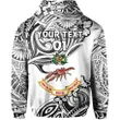 (Custom Personalised) Rewa Rugby Union Fiji Hoodie Unique Vibes - White, Custom Text And Number K8