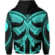 Samoan Tattoo All Over Hoodie Turquoise TH4 - 1st New Zealand