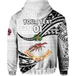 (Custom Personalised) Rewa Rugby Union Fiji Hoodie Unique Version - White, Custom Text And Number K8