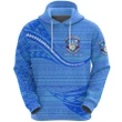 (Custom Personalised) ‘Apifo’ou College Hoodie Tonga Unique Version - Full Blue K8