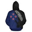New Zealand Maori Hoodie, New Southern Cross Flag Pullover Hoodie A05 - 1st New Zealand