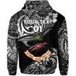 (Custom Personalised) Rewa Rugby Union Fiji Hoodie Unique Vibes - Black, Custom Text And Number K8